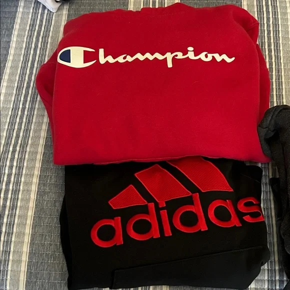 3 boys hoodies Hurley, Adidas and Champion - Picture 5 of 6